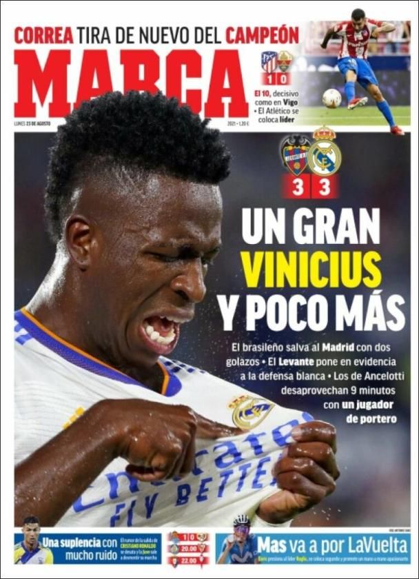 Las portadas del lunes 23 de agosto - estadiodeportivo.com