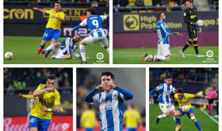 Las mejores imágenes del vibrante empate entre Cádiz y Espanyol